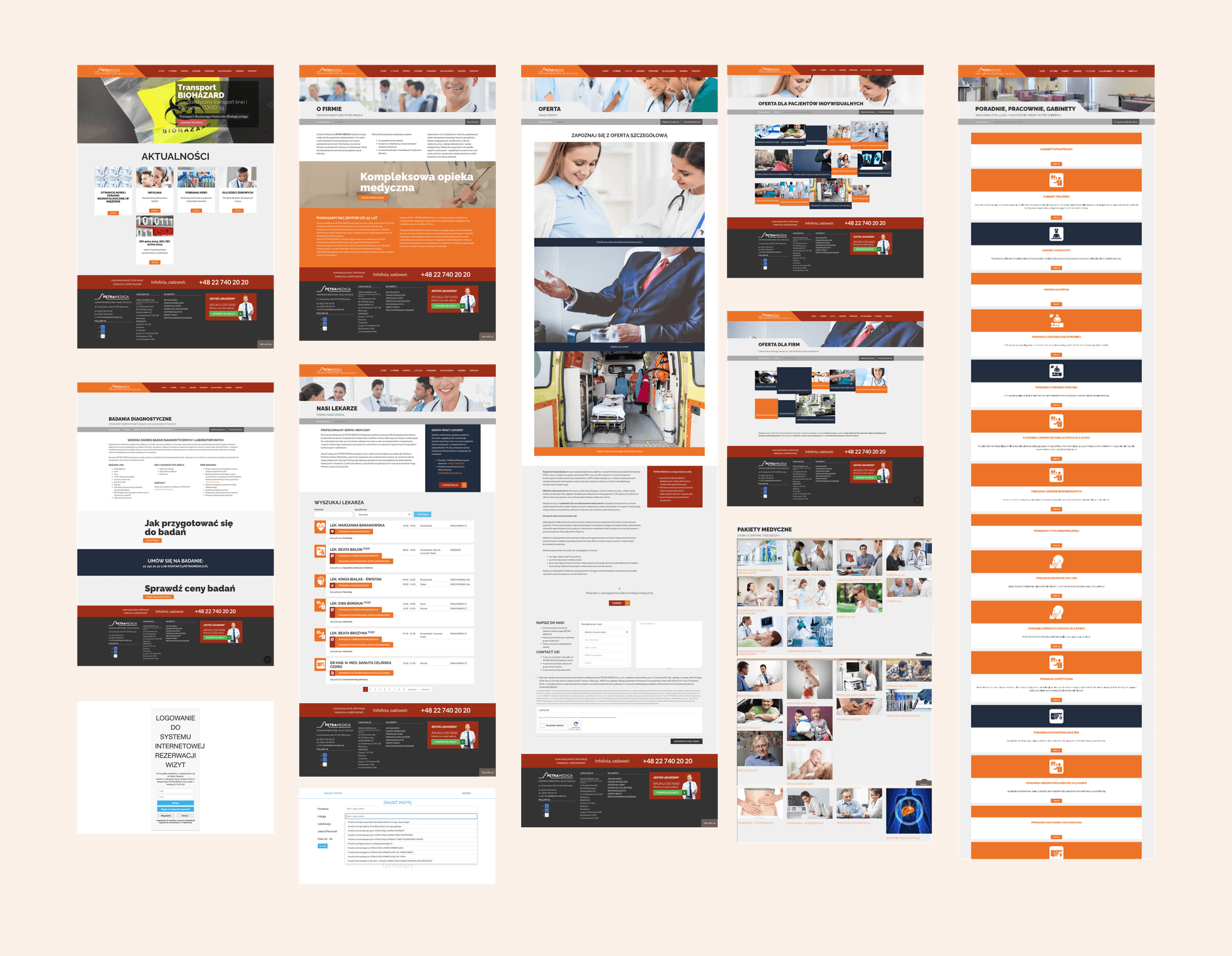 Wall of Complexity — cascading collage of the old website's chaotic menus, long pricing tables, and mixed B2B/B2C info